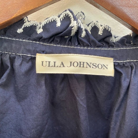 Ulla Johnson Navy frills cold shoulder top size 2 - Picture 8 of 9